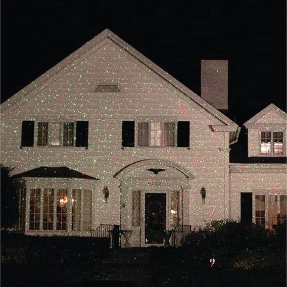 Star Shower Ultra 9 Christmas Laser Projector Red Green W/ Remote Light Show NEW - Picture 8 of 8